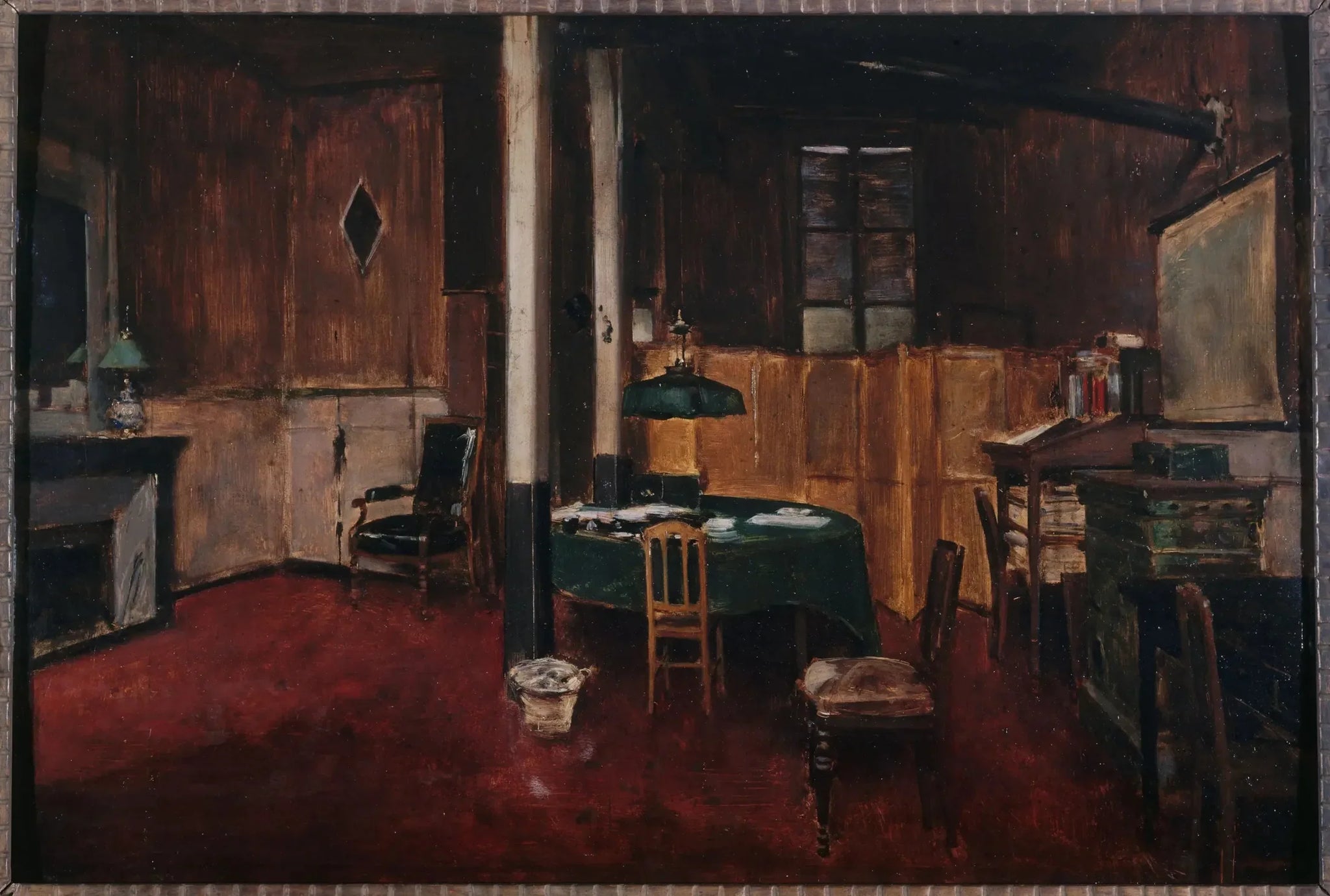 La salle de rédaction du Journal des débats - Jean Béraud image 1 copie de tableau peinte à la main