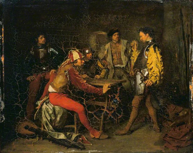 La salle des gardes - Ernest Meissonier image 1 copie de tableau peinte à la main