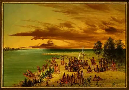 La Salle revendique la Louisiane pour la France. 9 avril 1682 - George Catlin