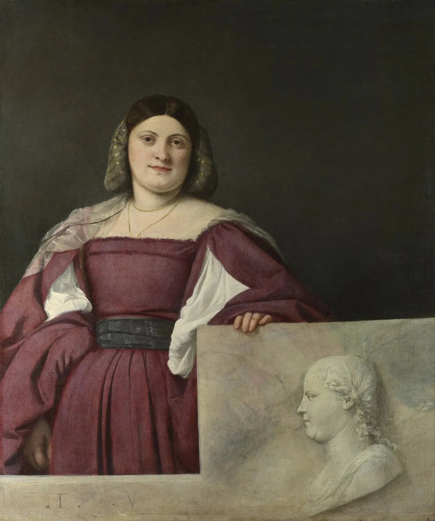 La Schiavona - Titian image 1 tableau peint à l’huile sur toile