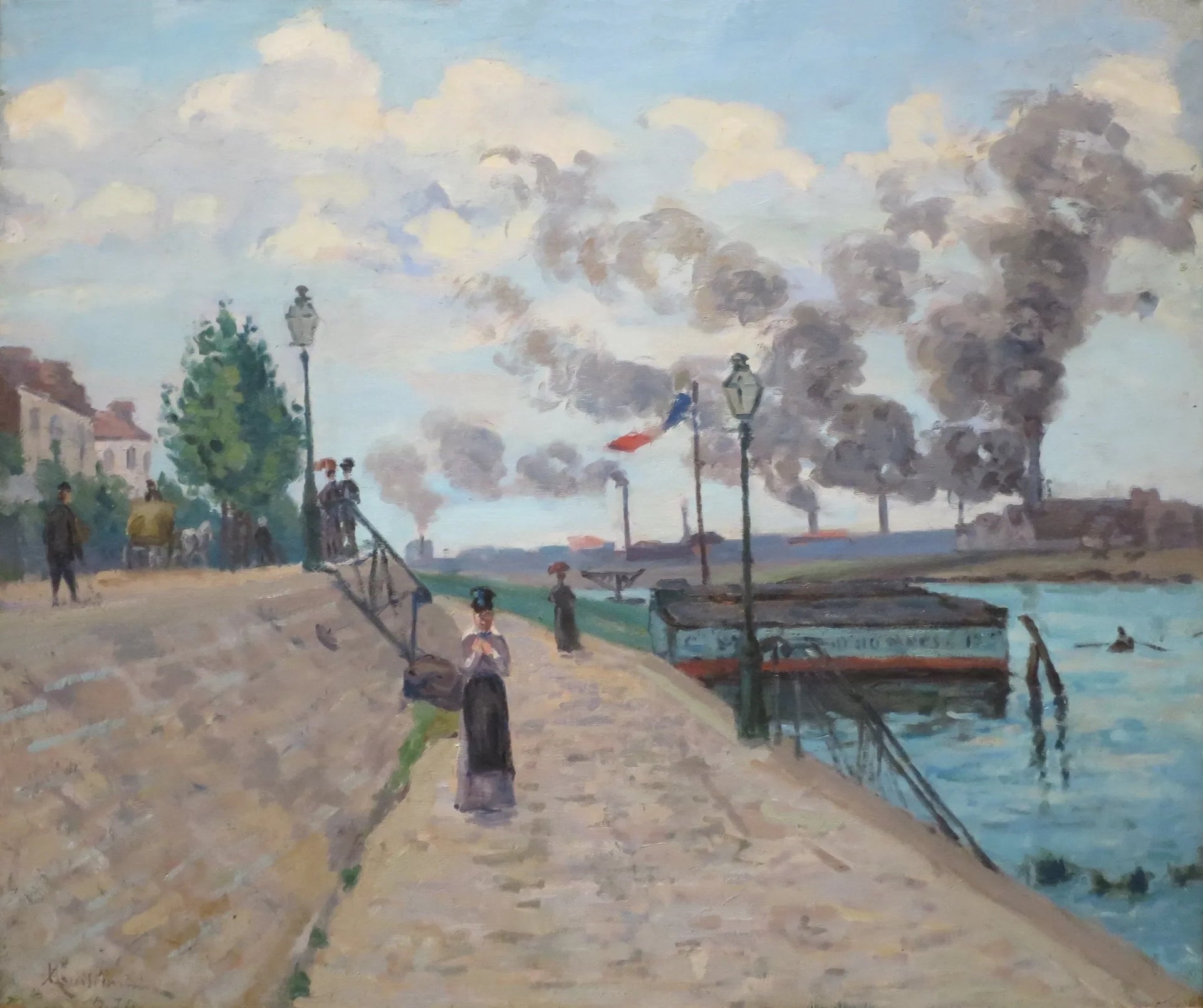 La Seine à Charenton - Armand Guillaumin image 1 reproduction réalisée par Alpha Reproduction
