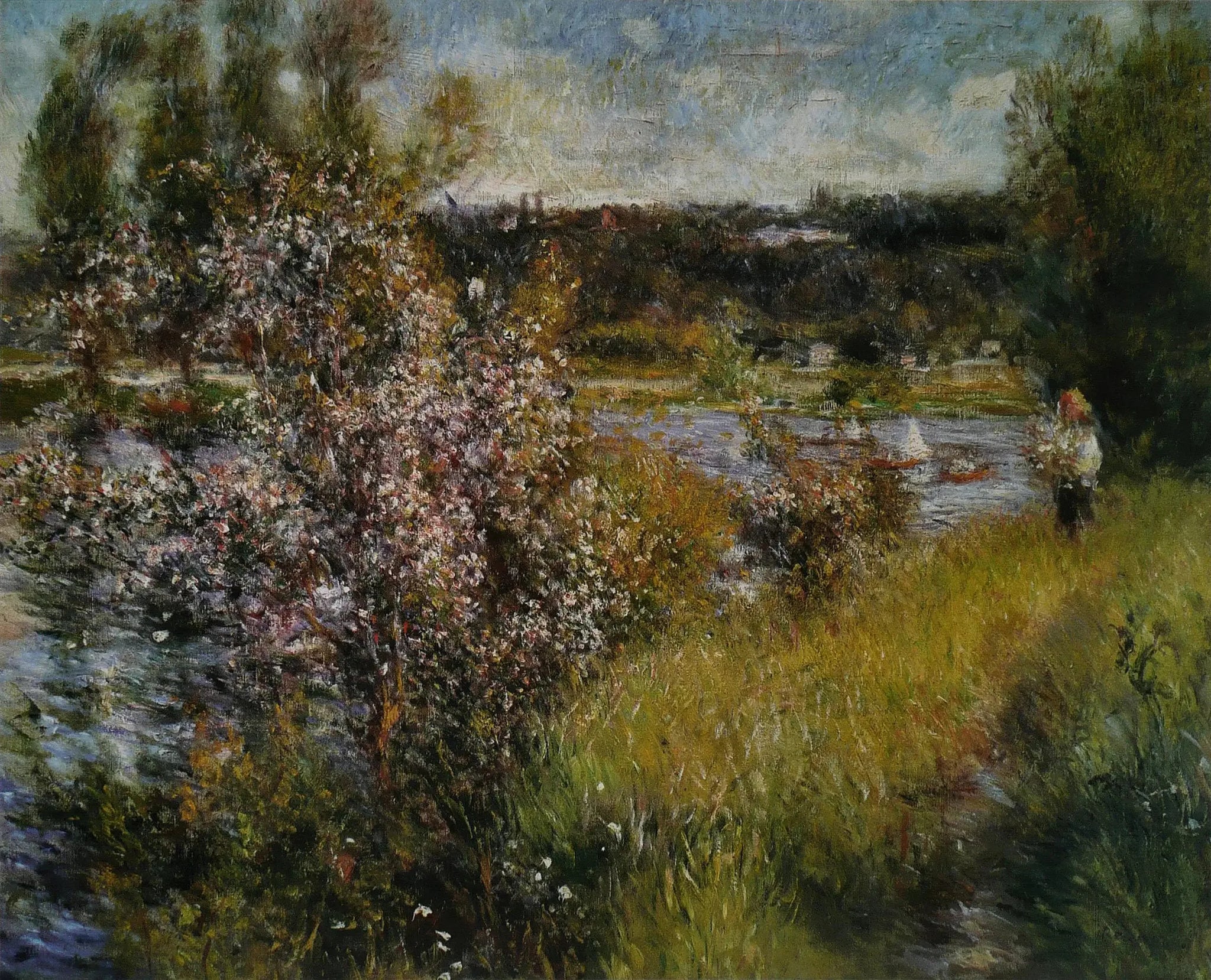 La Seine à Chatou - Pierre-Auguste Renoir image 1 copie de tableau peinte à la main