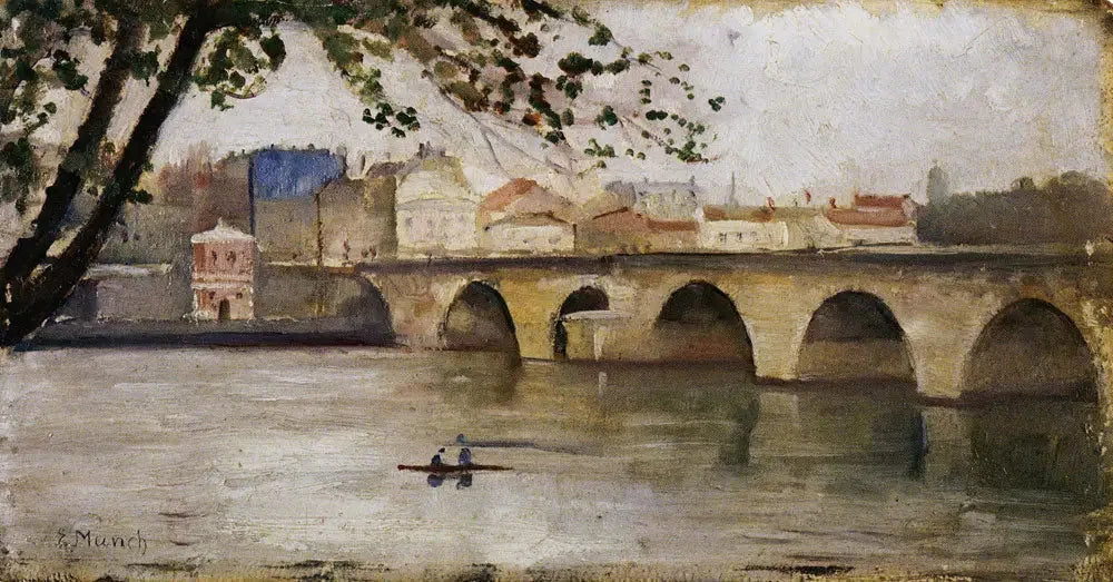 La Seine à Saint-Cloud - Edvard Munch image 1 reproduction artisanale de tableau