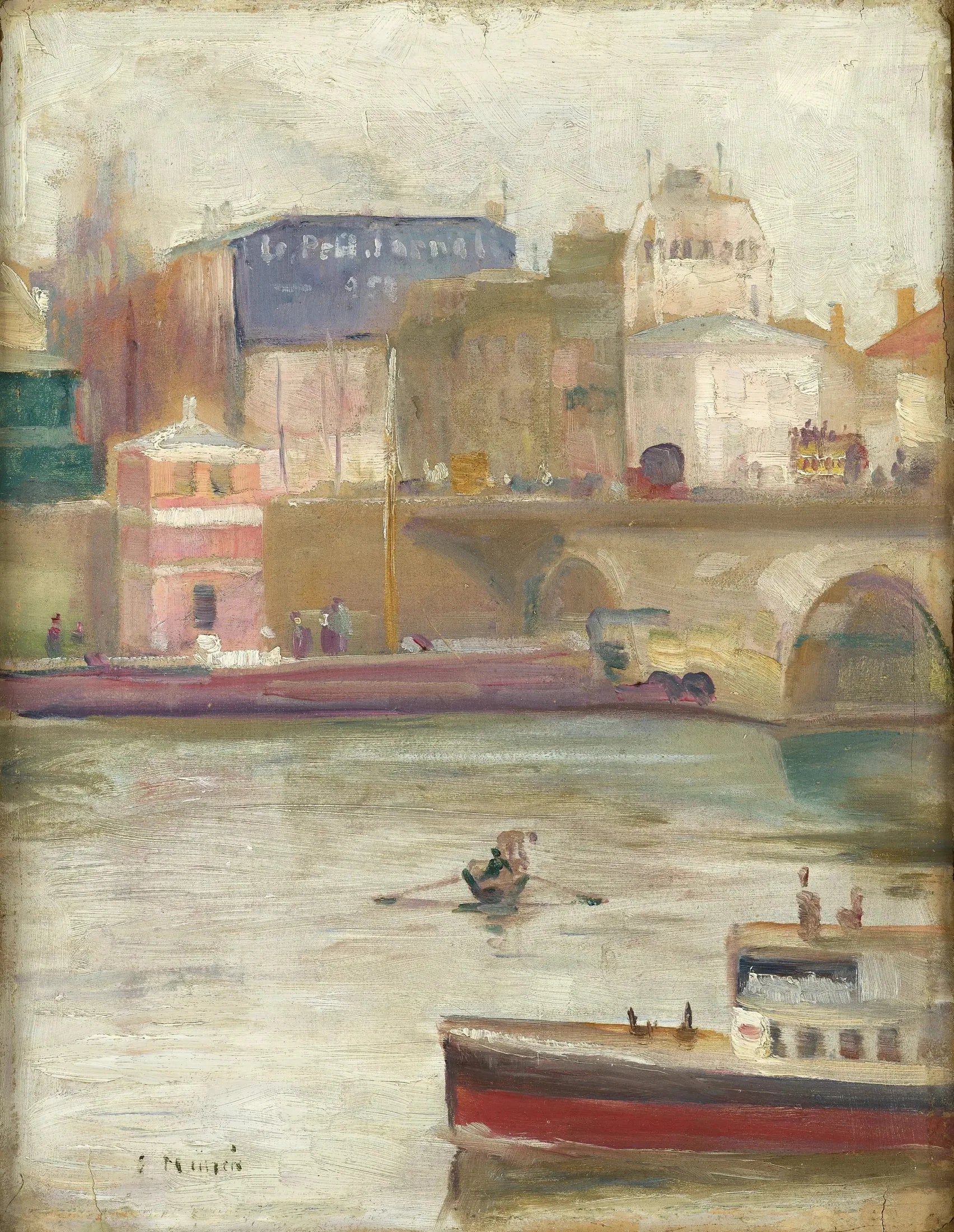 La Seine à Saint-Cloud - Edvard Munch image 1 tableau peint à l’huile sur toile