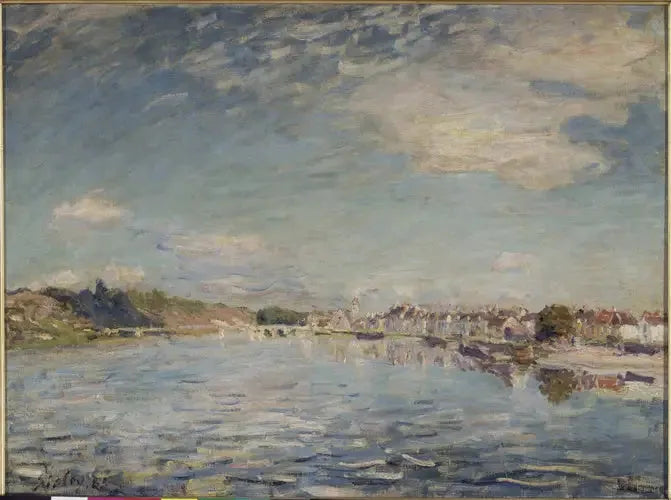 La Seine à Saint-Mammès - Alfred Sisley image 1 reproduction réalisée par Alpha Reproduction