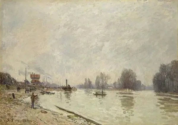 La Seine à Suresnes - Alfred Sisley image 1 tableau peint à l’huile sur toile