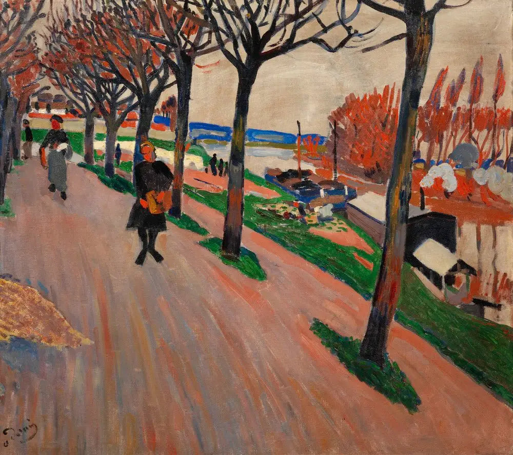 La Seine au Pecq - André Derain image 1 copie peinte à la main à l’huile