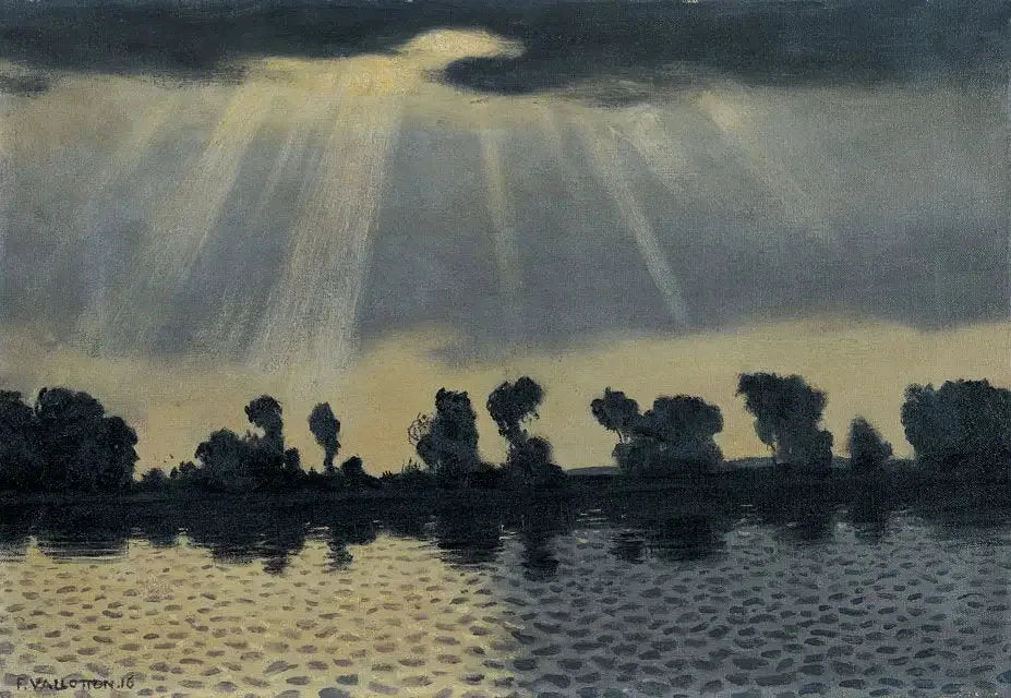La Seine près des Andelys - Félix Vallotton image 1 copie de tableau peinte à la main
