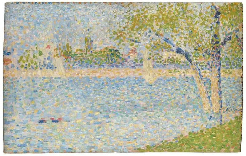 La Seine vue depuis la Grande Jatte - Georges Seurat image 1 tableau peint à l’huile sur toile