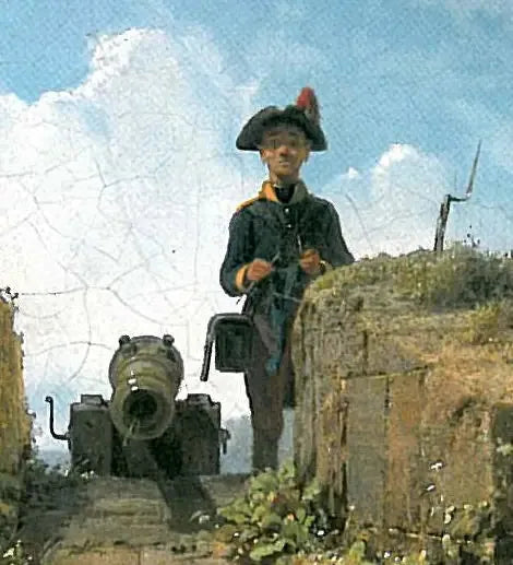 La Sentinelle, tricotant - Carl Spitzweg image 1 reproduction artisanale de tableau