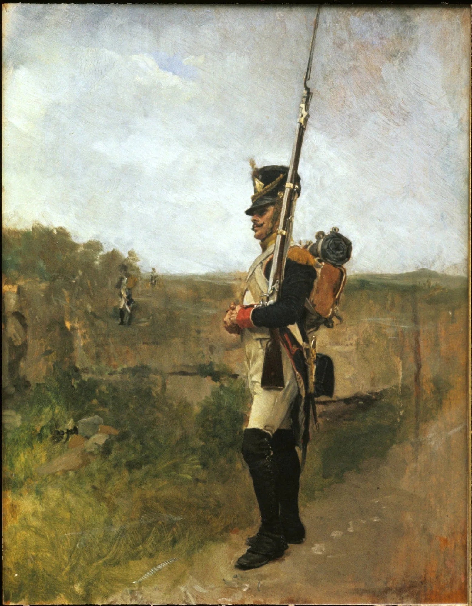 La sentinelle (La Vedette) - Ernest Meissonier image 1 tableau peint à l’huile sur toile