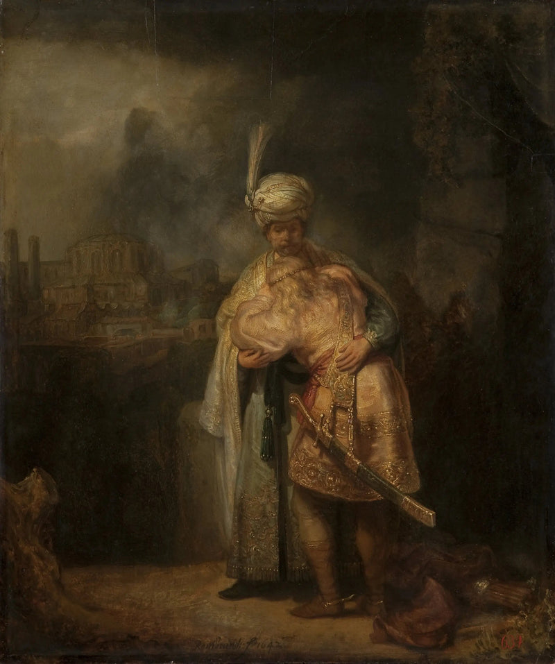 La Séparation de David et Jonathan - Rembrandt