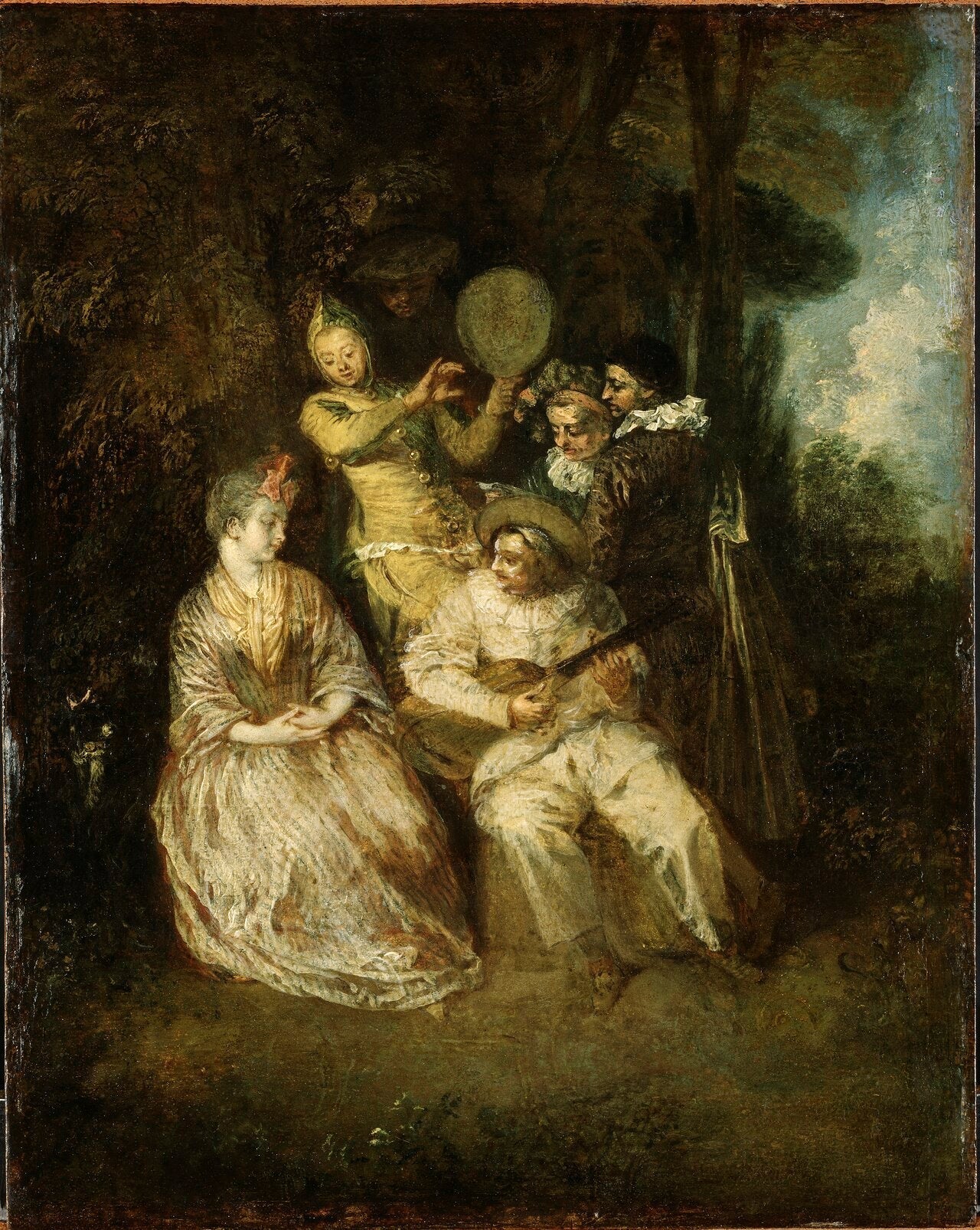 La Sérénade italienne - Antoine Watteau image 1 tableau peint à l’huile sur toile