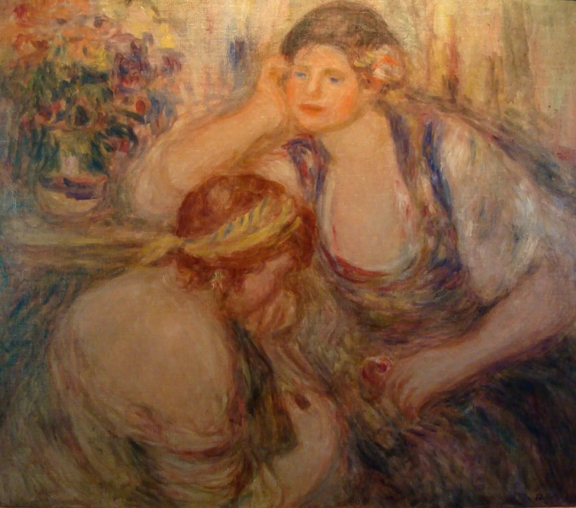 La Sérénade - Pierre-Auguste Renoir image 1 tableau peint à l’huile sur toile