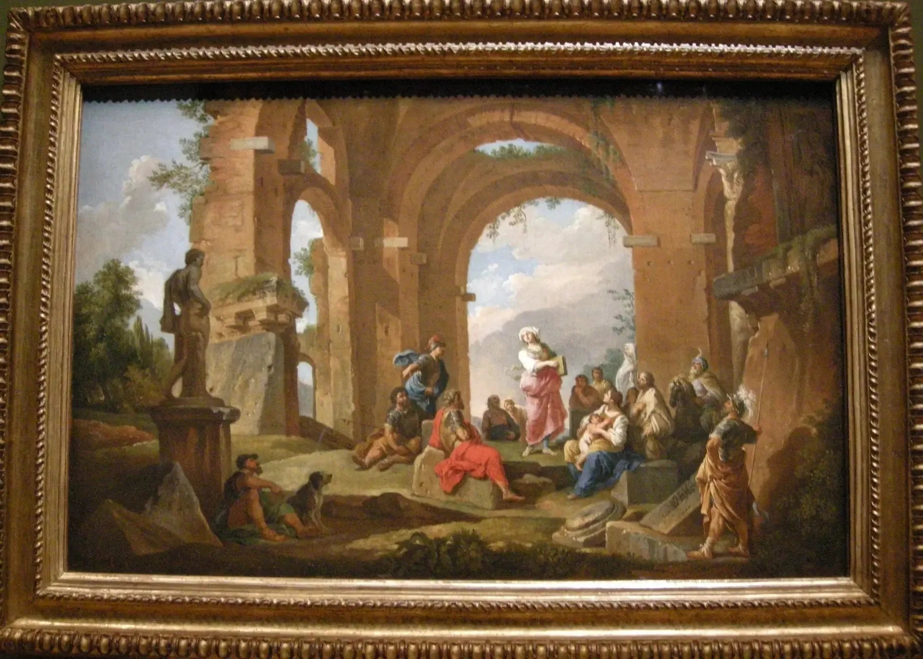 La Sibylle de Cumes délivrant les Oracles - Giovanni Paolo Panini image 1 copie peinte à la main à l’huile