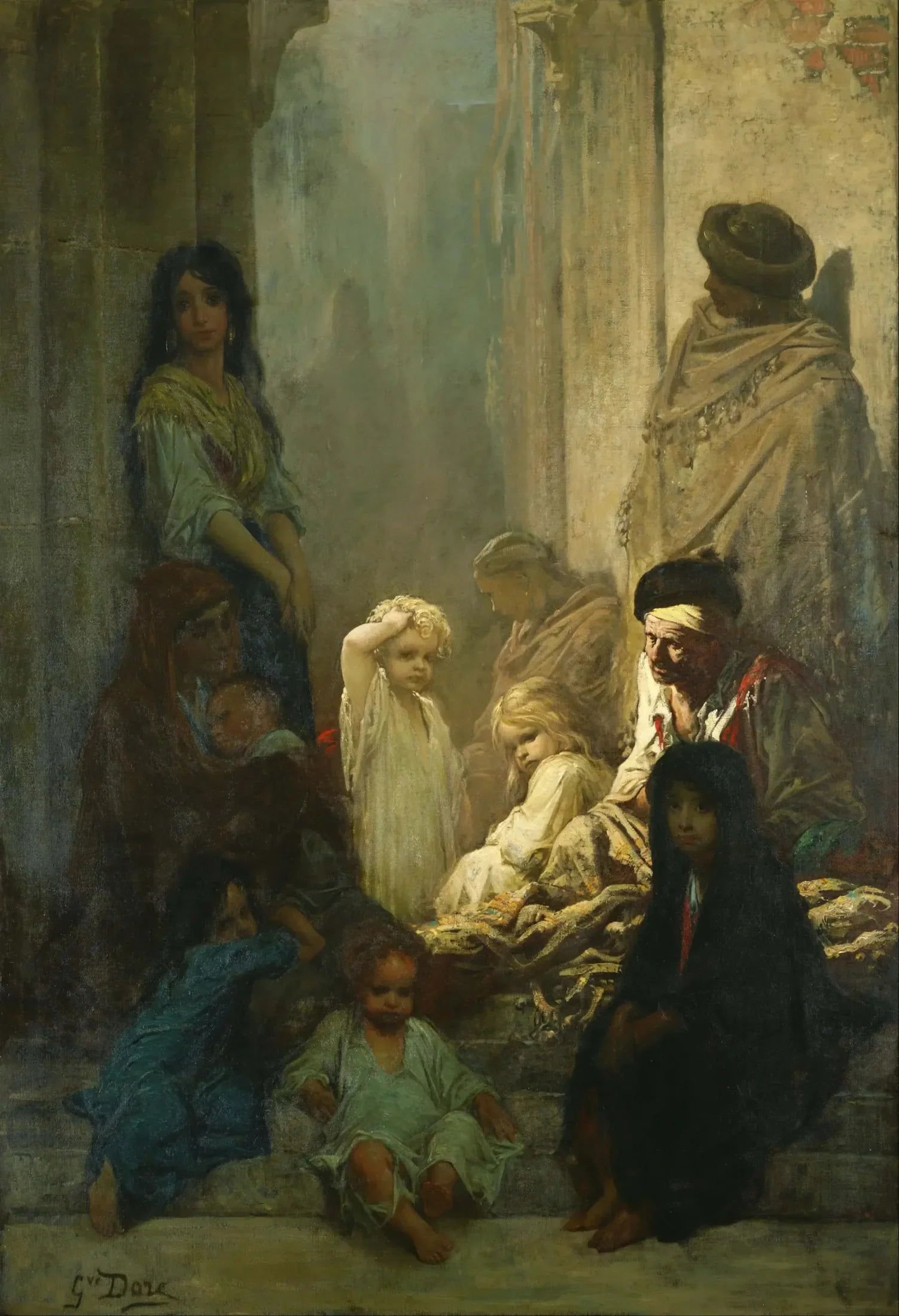 La Siesta, Mémoire d'Espagne - Gustave Doré image 1 reproduction d’œuvre d’art à l’huile