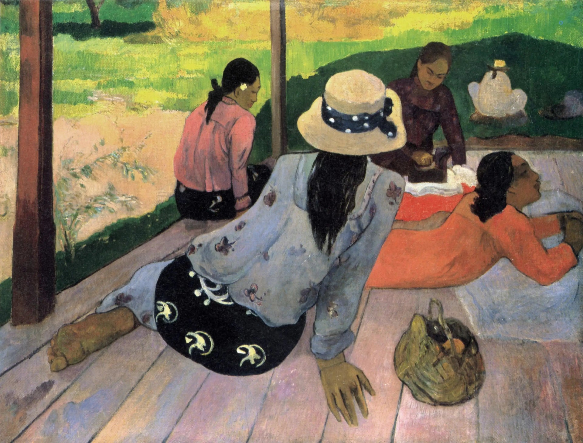 La Sieste - Paul Gauguin image 1 copie peinte à la main à l’huile