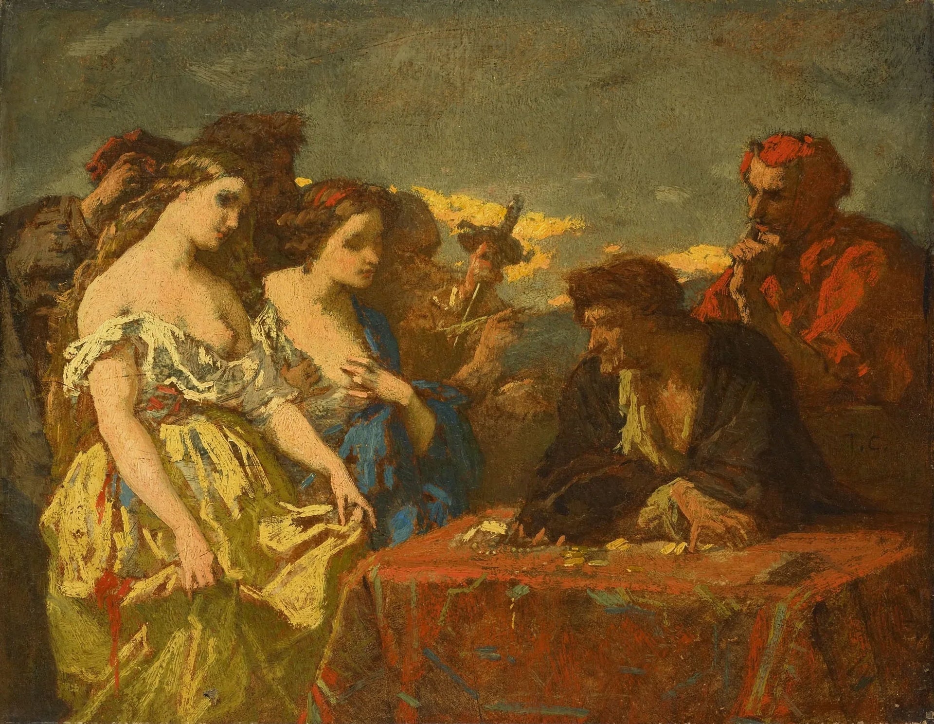 La soif d'or - Thomas Couture image 1 reproduction artisanale de tableau