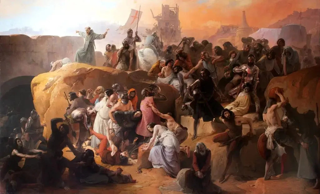 La soif des croisés à Jérusalem - Francesco Hayez image 1 copie peinte à la main à l’huile
