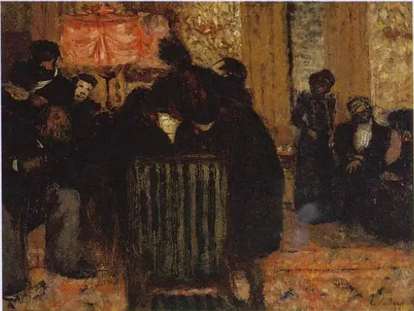 La soirée musicale - Édouard Vuillard image 1 copie peinte à la main à l’huile