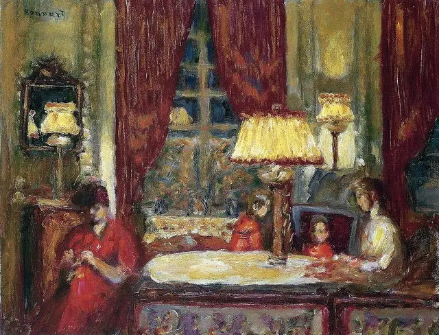 La Soirée sous les lampes - Pierre Bonnard