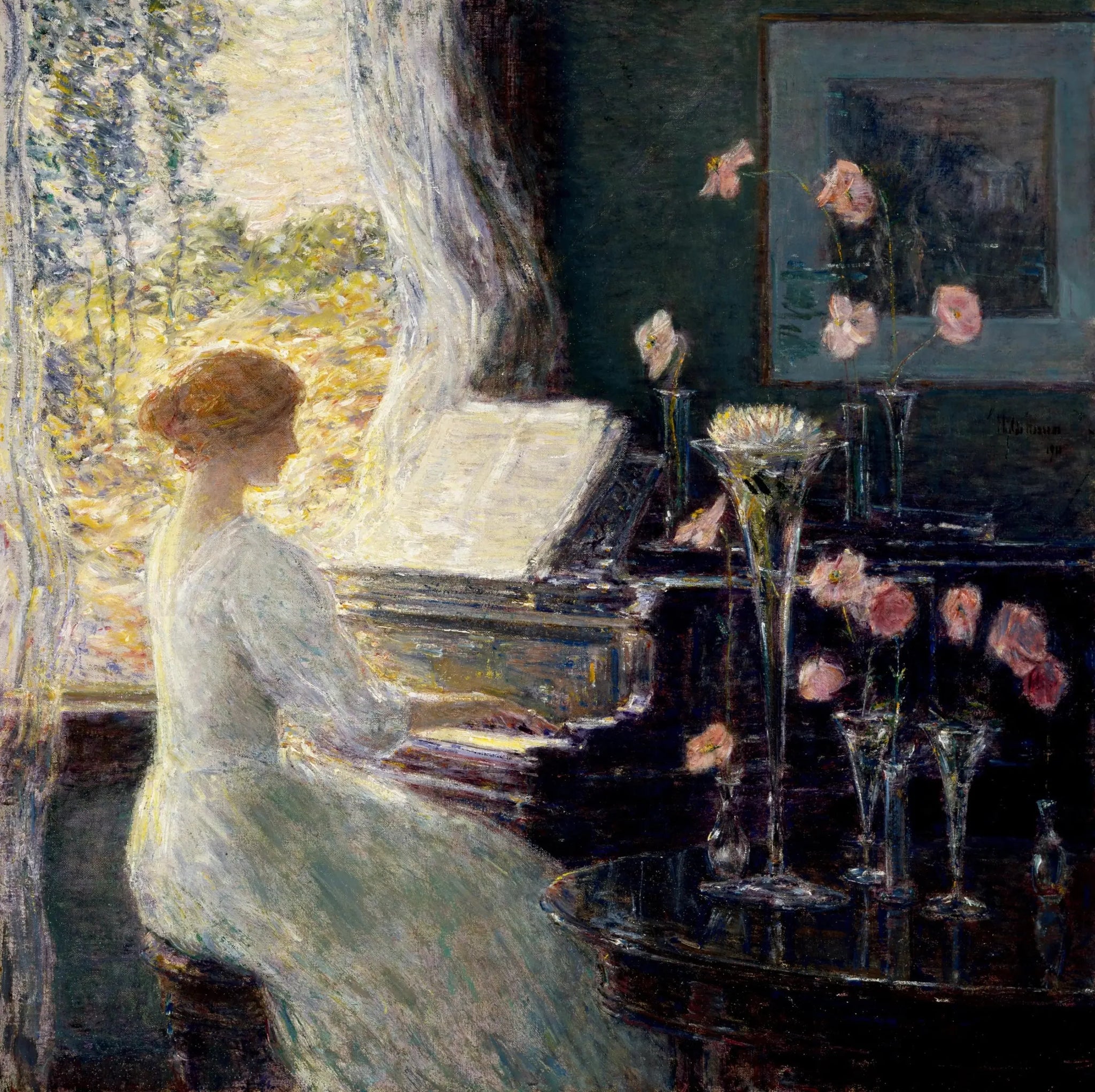 La Sonate - Childe Hassam image 1 reproduction réalisée par Alpha Reproduction