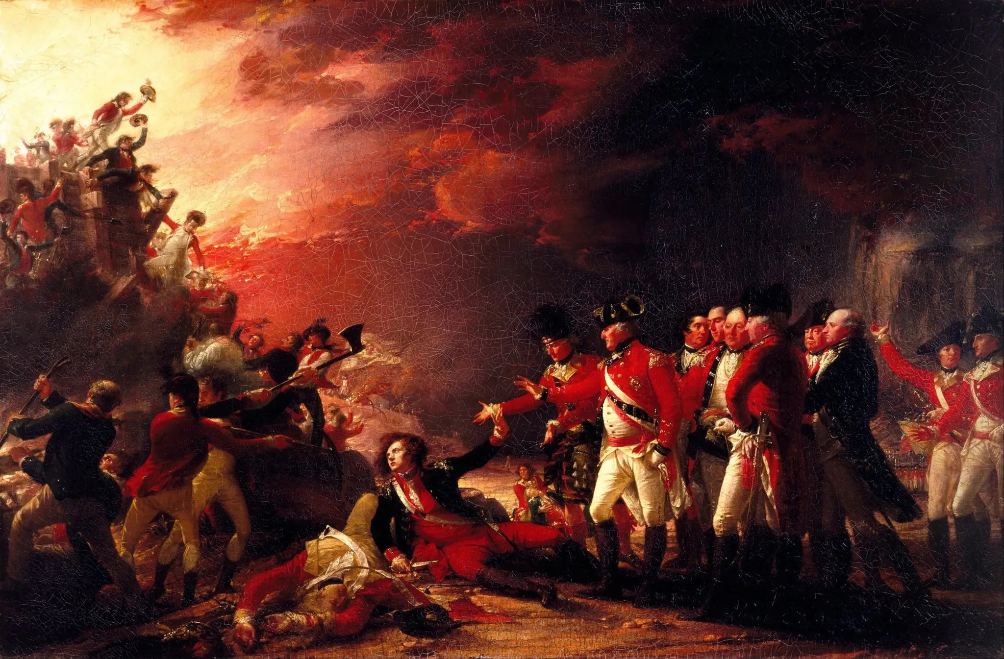 La sortie de la garnison de Gibraltar - John Trumbull image 1 copie de tableau peinte à la main
