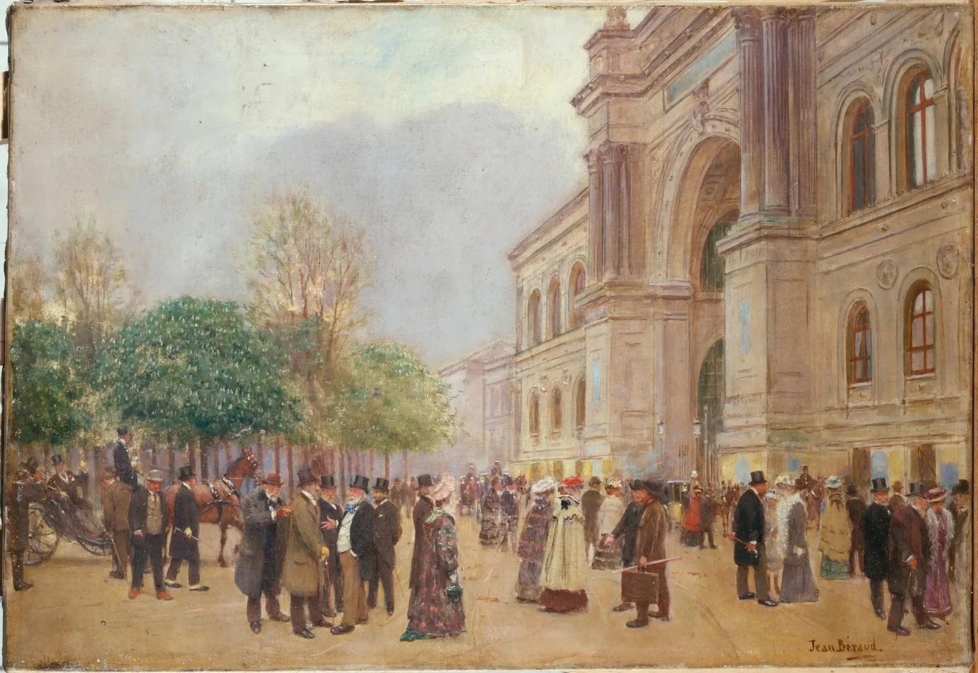 La sortie du Salon, au Palais de l'Industrie - Jean Béraud image 1 reproduction artisanale de tableau