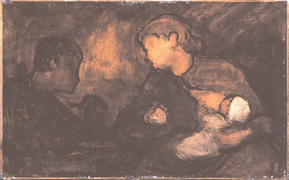 La soupe - Honoré Daumier image 1 reproduction de peinture à l’huile