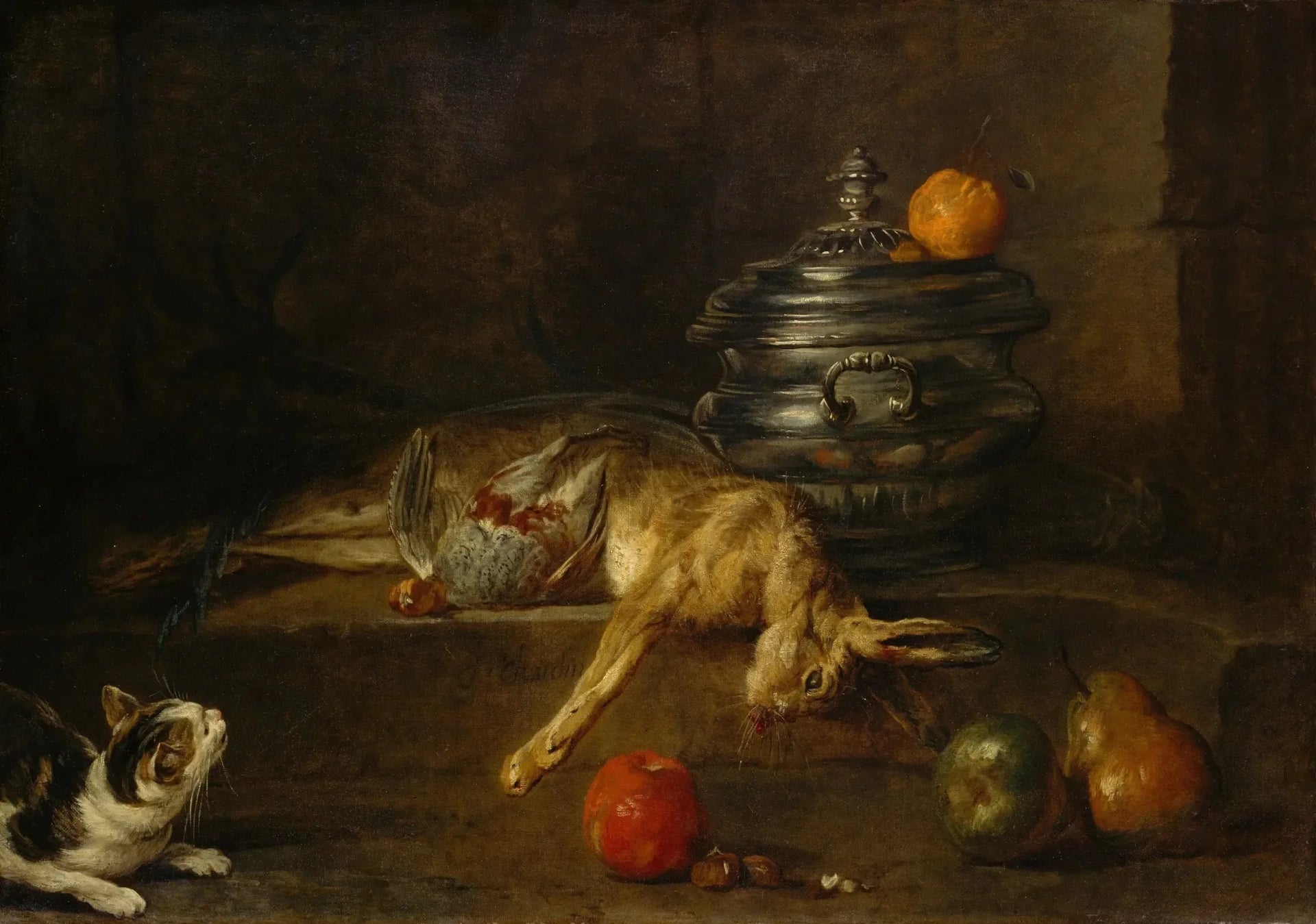 La Soupière d'argent - Jean Siméon Chardin image 1 tableau peint à l’huile sur toile