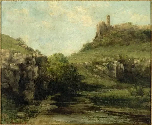 La source à Ornans - Gustave Courbet image 1 copie peinte à la main à l’huile