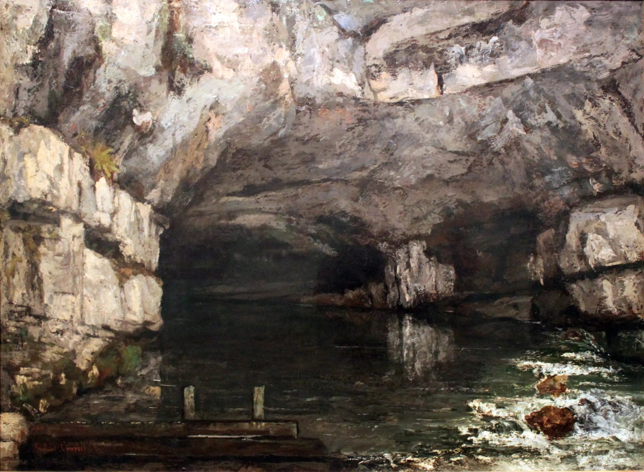 La source de la Loue - Gustave Courbet image 1 copie de tableau peinte à la main
