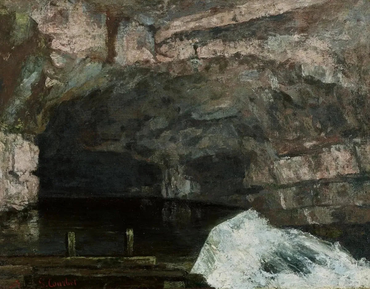 La Source de la Loue - Gustave Courbet image 1 reproduction de peinture à l’huile