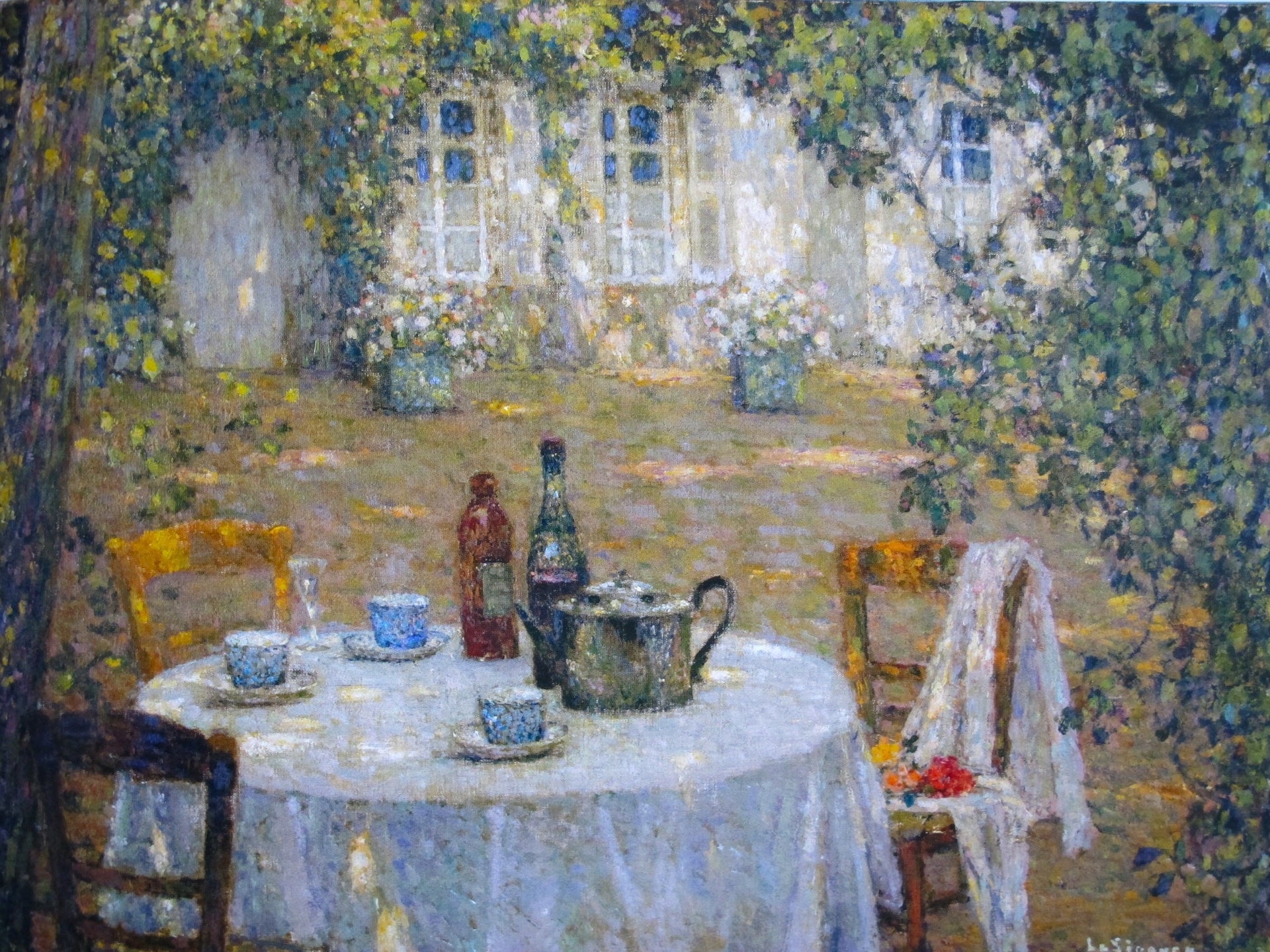 La Table au soleil - Henri Le Sidaner image 1 copie de tableau peinte à la main