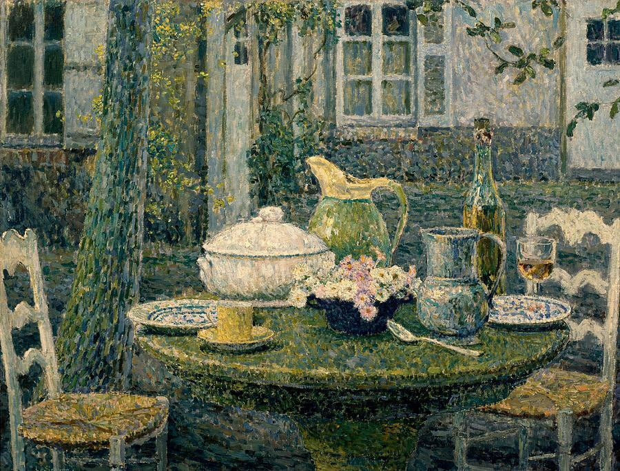 La table du printemps, Gerberoy - Henri Le Sidaner