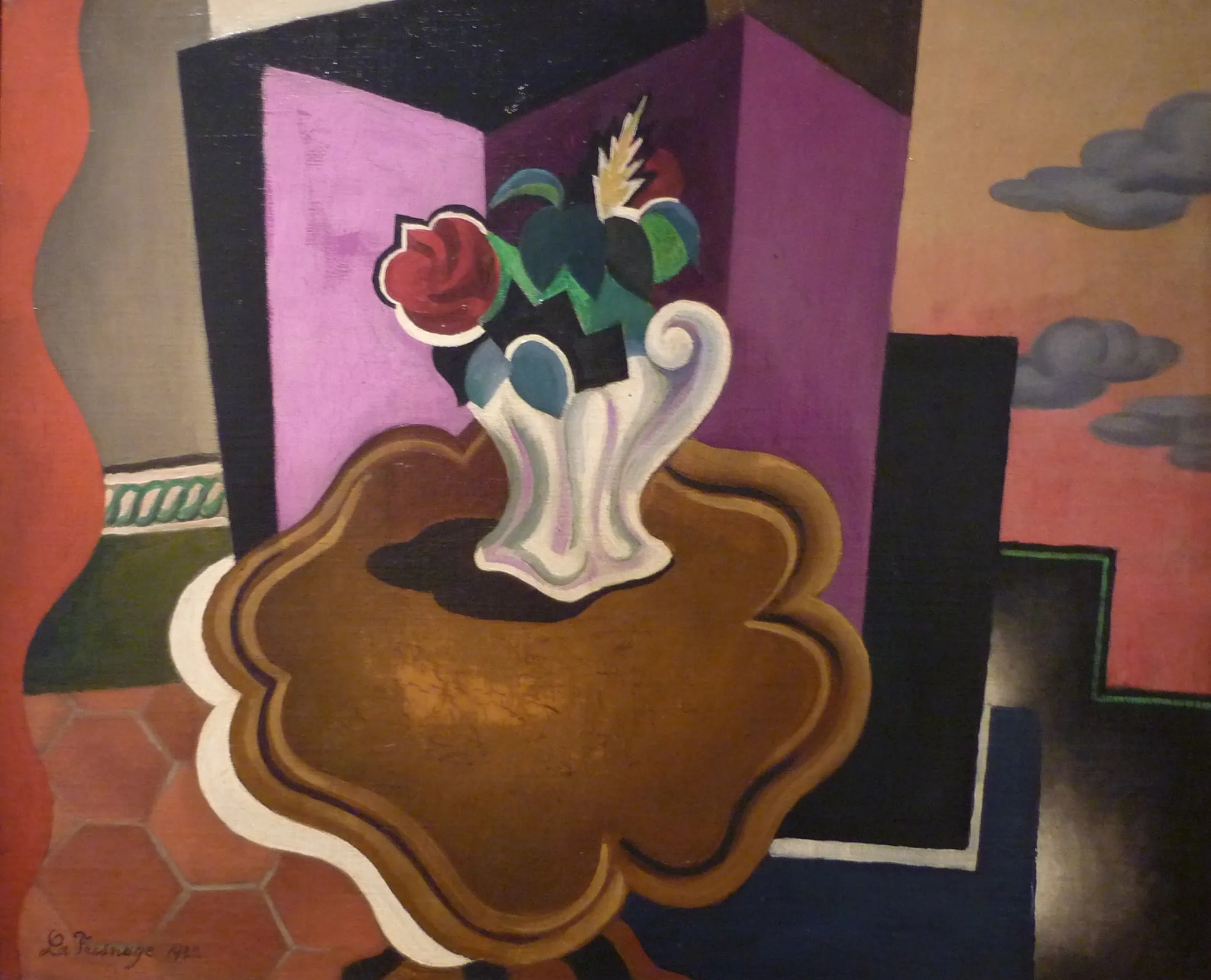 La table Louis-Philippe - Roger de La Fresnaye image 1 reproduction de peinture à l’huile