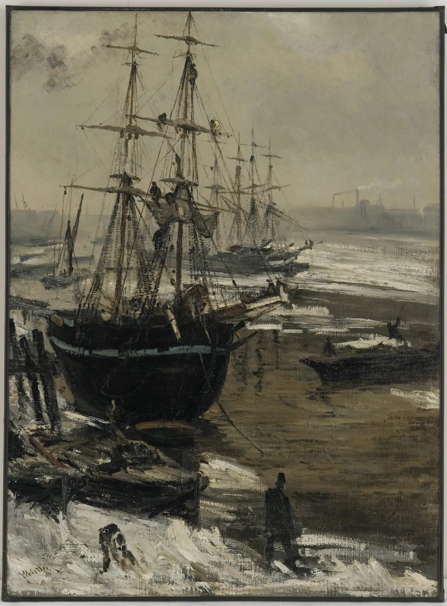 La Tamise sous la glace - James Abbott McNeill Whistler
