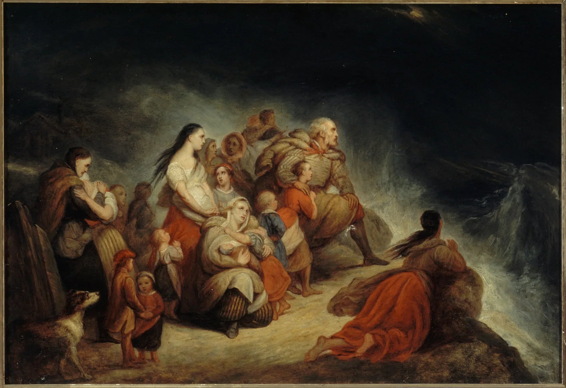 La tempête - Ary Scheffer image 1 tableau peint à l’huile sur toile