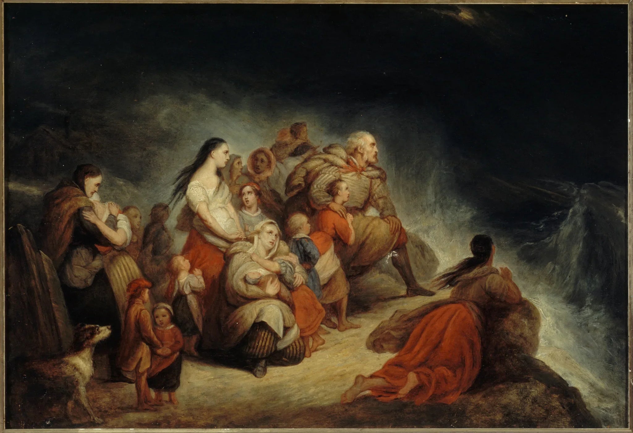 La tempête - Ary Scheffer image 1 tableau peint à l’huile sur toile