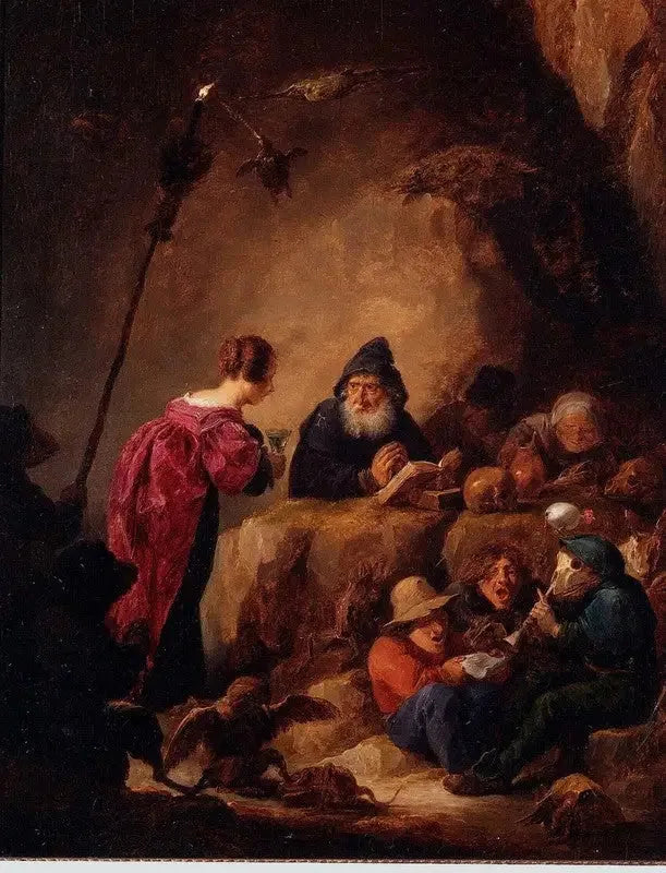 La Tentation de saint Antoine - David Teniers le Jeune image 1 reproduction artisanale de tableau