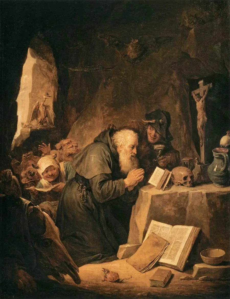 La Tentation de saint Antoine - David Teniers le Jeune image 1 reproduction d’œuvre d’art à l’huile