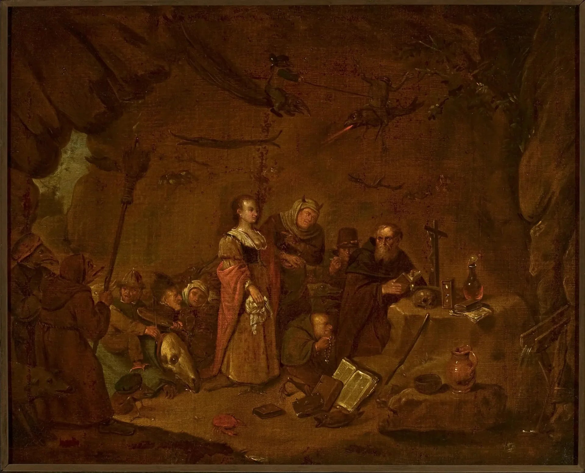 La Tentation de saint Antoine - David Teniers le Jeune image 1 reproduction de peinture à l’huile