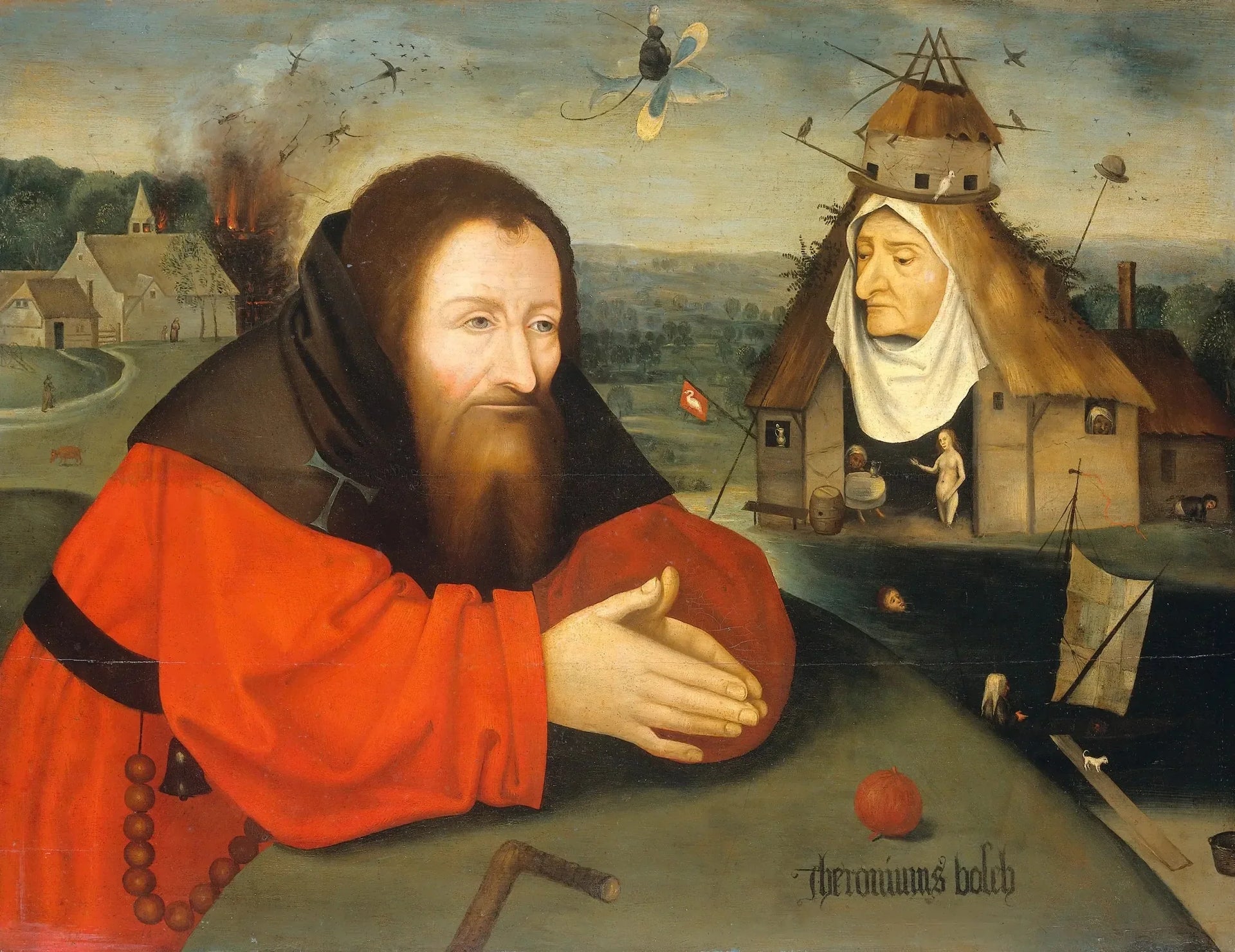 La Tentation de saint Antoine - Hieronymus Bosch image 1 reproduction de peinture à l’huile