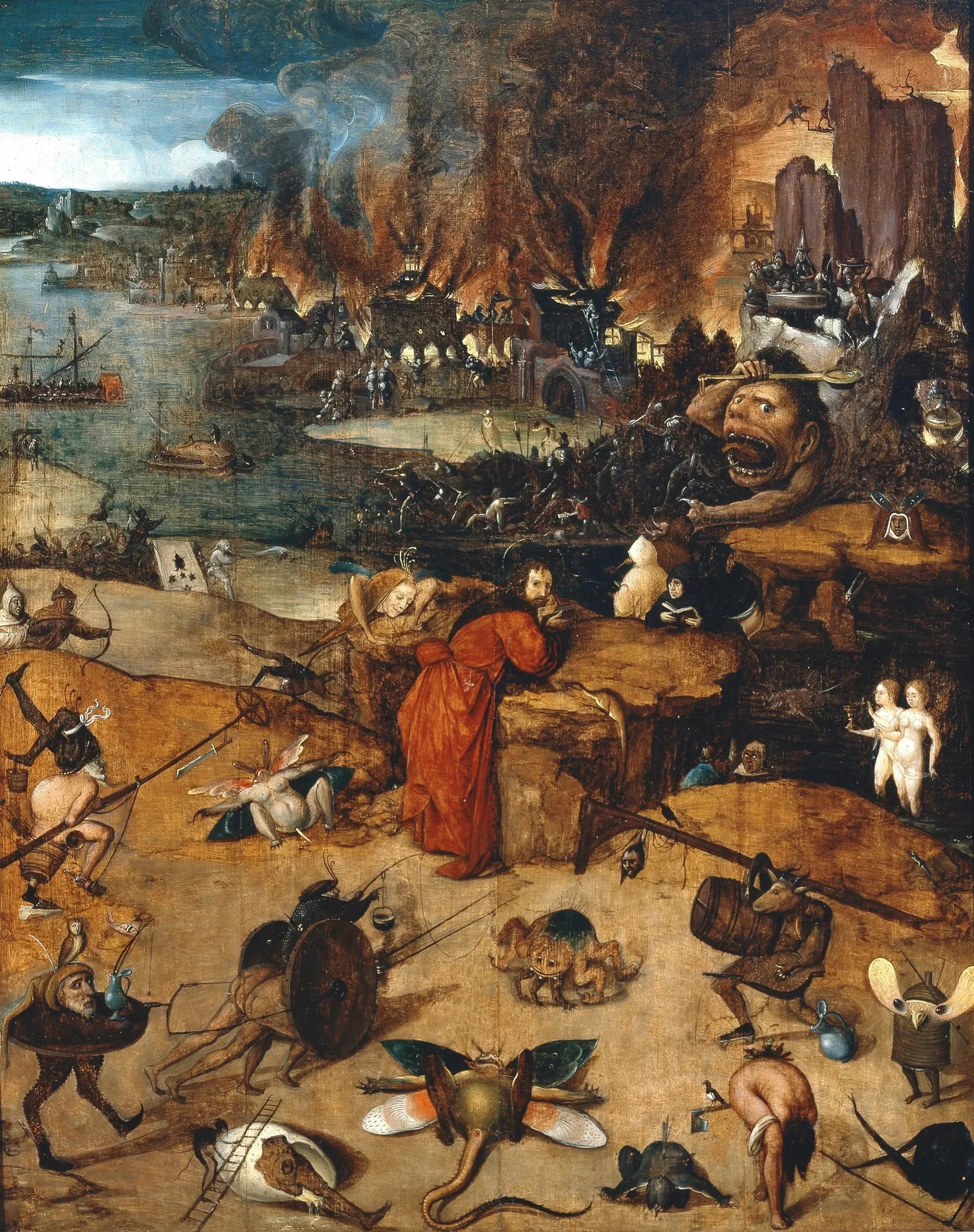 La Tentation de saint Antoine - Hieronymus Bosch image 1 reproduction de peinture à l’huile