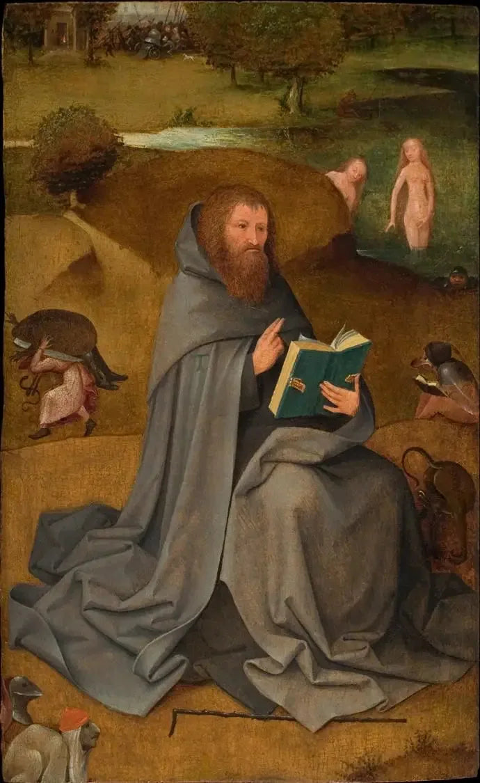 La Tentation de saint Antoine. - Hieronymus Bosch image 1 reproduction artisanale de tableau