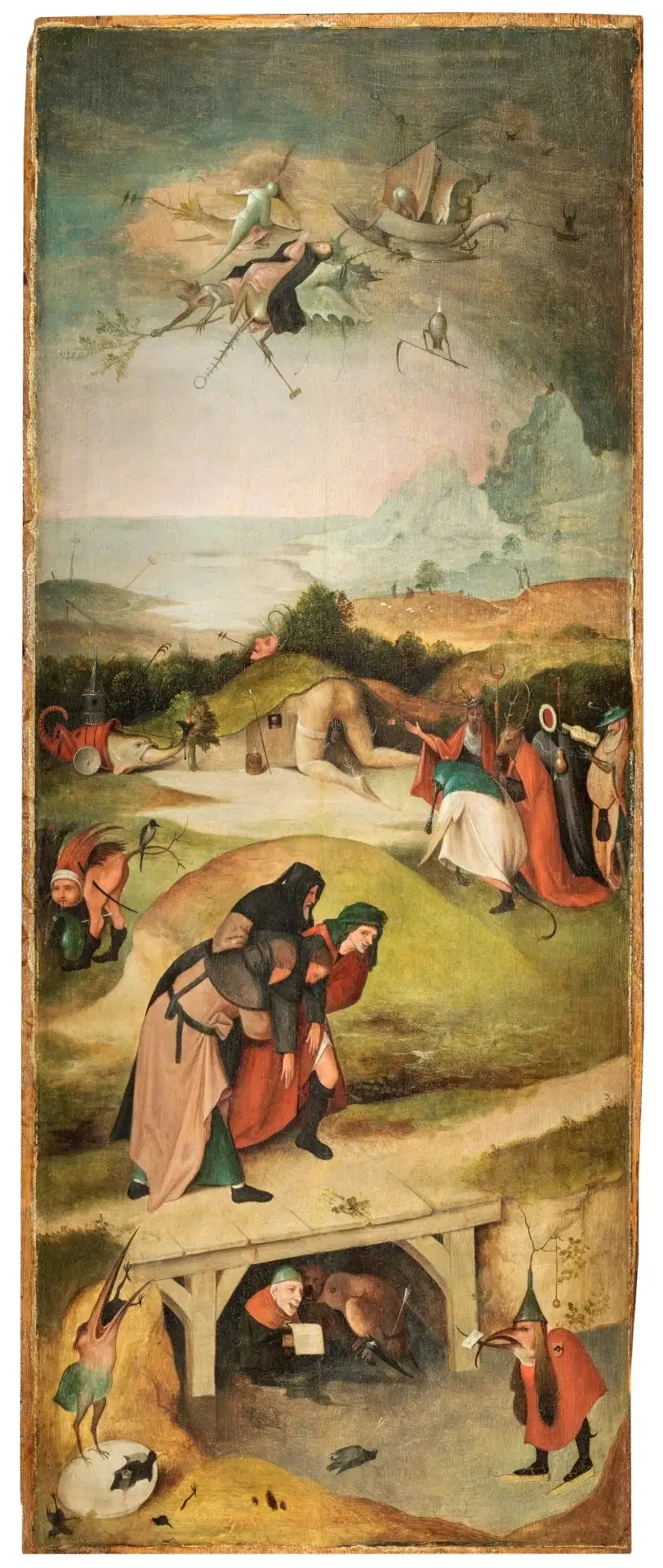 La Tentation de saint Antoine. - Hieronymus Bosch image 1 tableau peint à l’huile sur toile