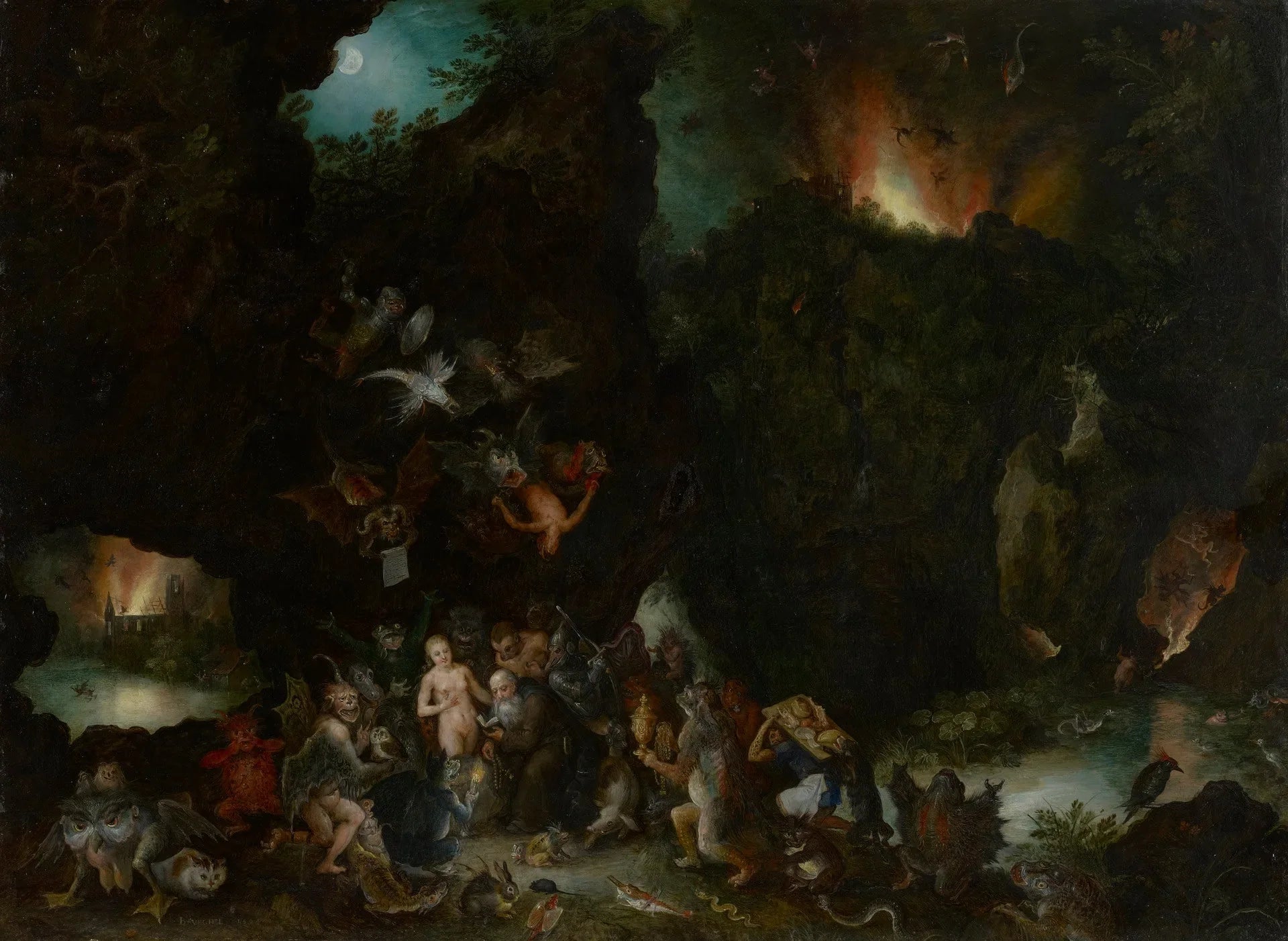 La tentation de saint Antoine - Jan Brueghel l'Ancien image 1 reproduction réalisée par Alpha Reproduction