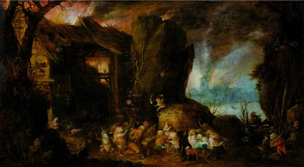 La Tentation de saint Antoine - Jan Brueghel l'Ancien image 1 reproduction de peinture à l’huile