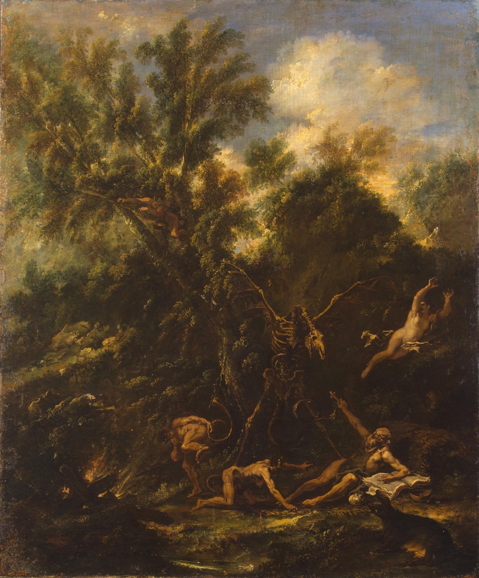 La Tentation de saint Antoine - Sebastiano Ricci image 1 copie de tableau peinte à la main