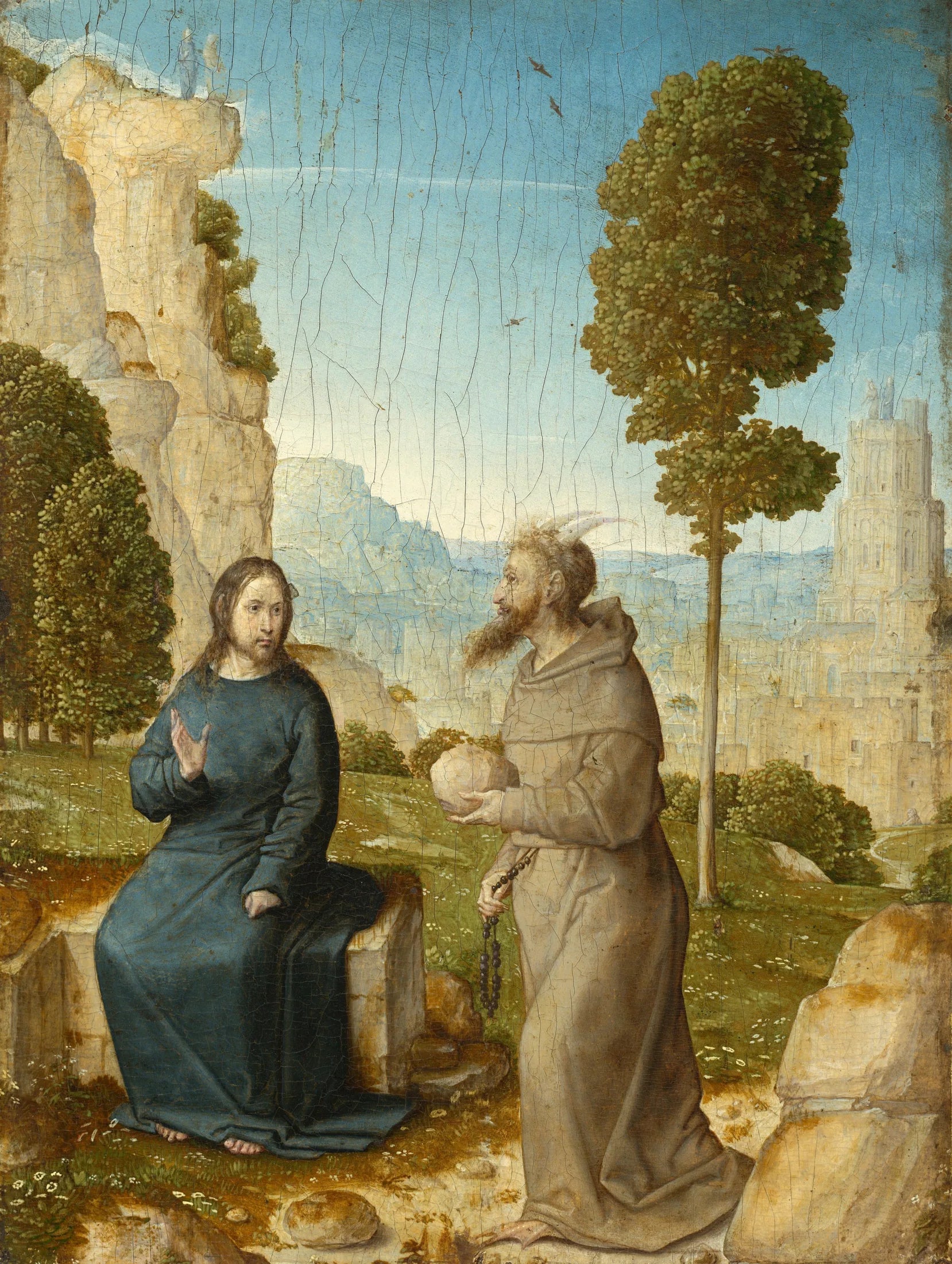 La tentation du Christ - Juan de Flandes image 1 copie de tableau peinte à la main
